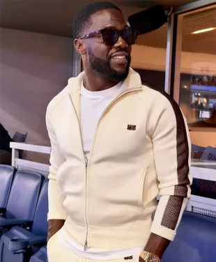 Shop Kevin Hart US Open 2026 Off-White Track Jacket
