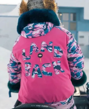 Buy North Of North S02 Zorga Qaunaq Pink and Blue Puffer Jacket