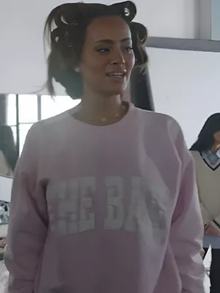 Next Gen NYC S2 Emira D’Spain Pink Varsity Sweatshirt