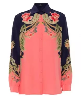 Marble Hall Murders S01 Susan Ryeland Floral Print Blouse