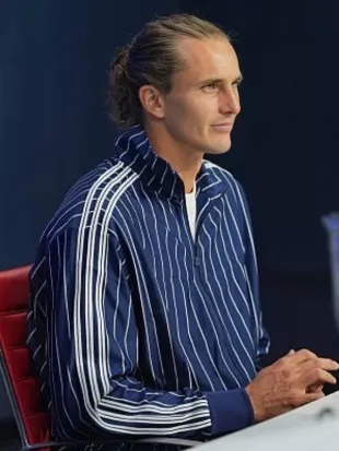 Alexander Zverev US Open 2026 Pinstripes Track Jacket