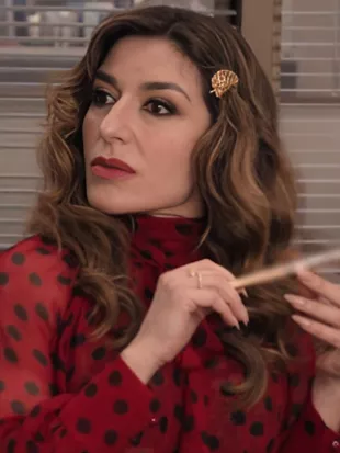Sabrina Impacciatore The Paper S02 Polka Dot Shirred Blouse
