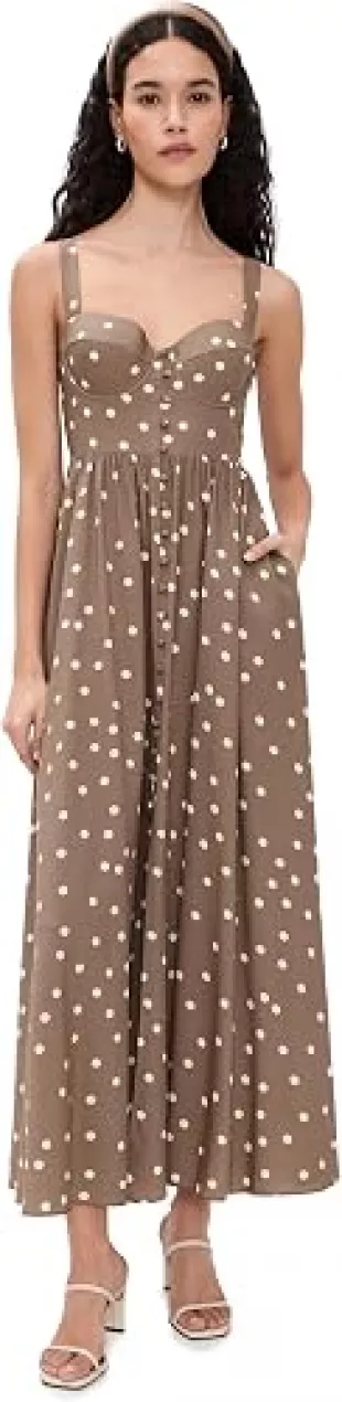 Rosette Maxi Dress