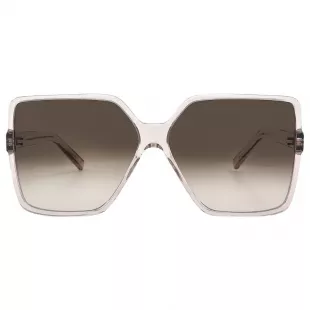 Brown Gradient Square Ladies Sunglasses