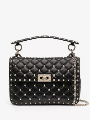 Rockstud Quilted Shoulder Bag