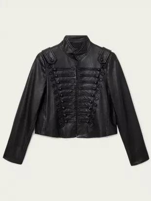 Coven Academy S01 Briar Military Leather Jacket