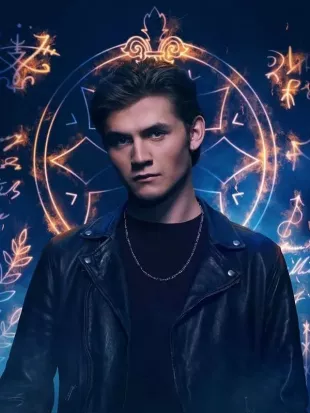 Coven Academy S01 Louis Thresher Biker Leather Jacket