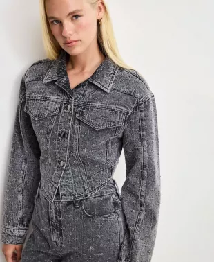 Dolly Crystal Denim Jacket