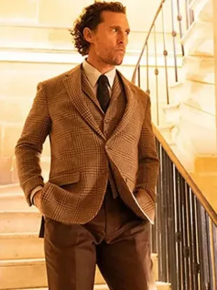 The Gentlemen Michael Pearson Plaid Blazer
