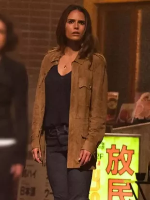Fast and Furious 9 Jordana Brewster Brown Leather Jacket
