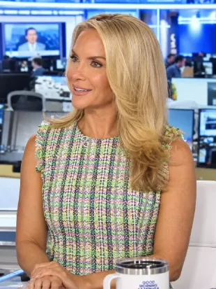 America’s Newsroom 2026 Dana Perino Tweed Sleeveless Green Dress