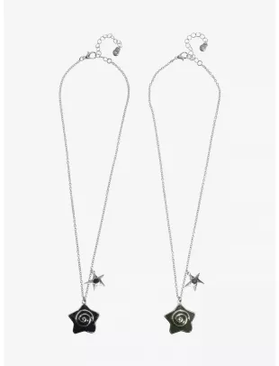 Spiral Star Charm Best Friend Necklace Set