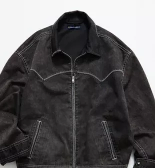 Faded Gizastitch Black Jacket