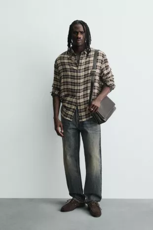 Relaxed Fit Plaid Shirt