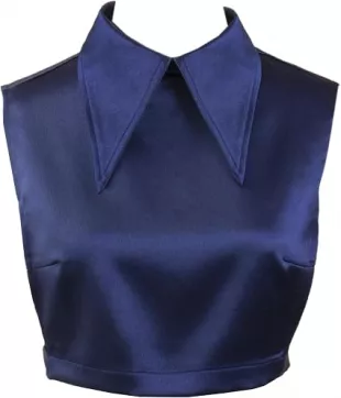 Detachable Satin Silk Bow False Collar Half Shirt Doll Collar Blouse