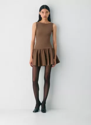 Segment Poplin Dress