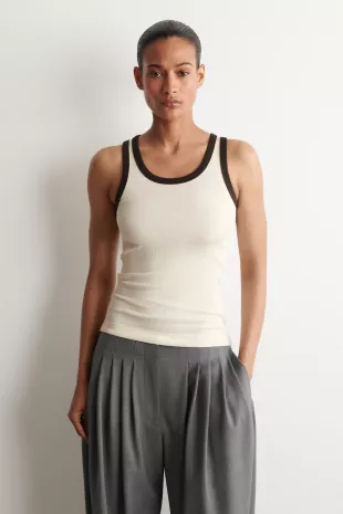 Ribbed Cotton Tank Top