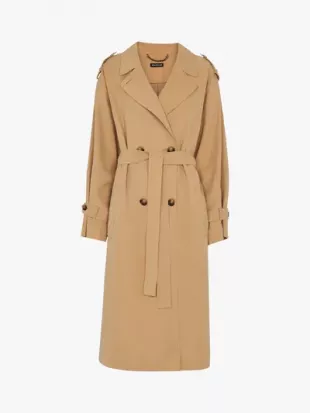 Petite Riley Double Breasted Trench Coat