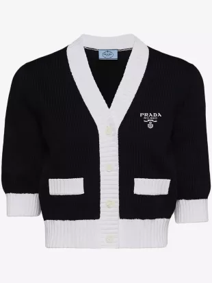 Cropped Cotton Cardigan