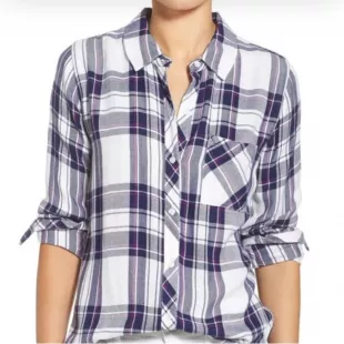 Hunter Plaid Button Down Long Sleeves Shirt