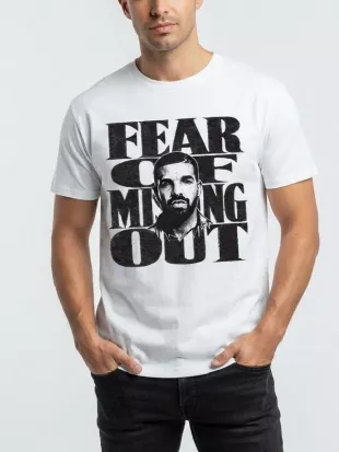 Drake Fear of Missing Out White T-shirt
