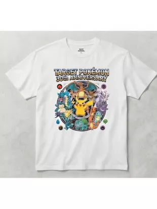 Pokémon 30th Anniversary Celebration All-Characters Graphic T-Shirt