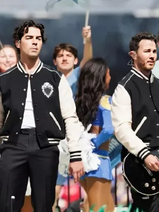 Melbourne Jonas Brother Black Heart Varsity Jacket