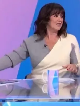 Loose Women 2026 Coleen Nolan Wrap Front Knitted Jumper