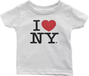I Love NY Baby Tee White