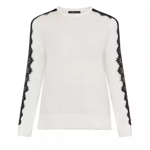 Lace Trim Sweater