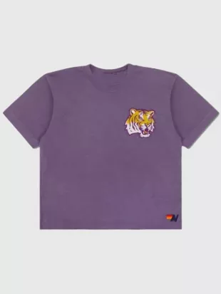 LSU Tiger Boyfriend Purple T-Shirt
