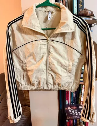 Love Tree Cropped Windbreaker Jacket