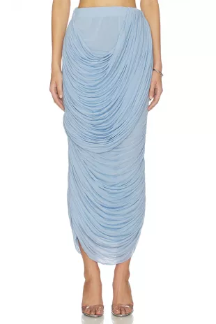 Draped Midi Skirt