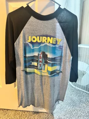 80s Journey Raised on Radio 1986 World Tour T-Shirt