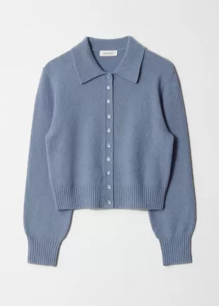 Knitted Collar Cardigan