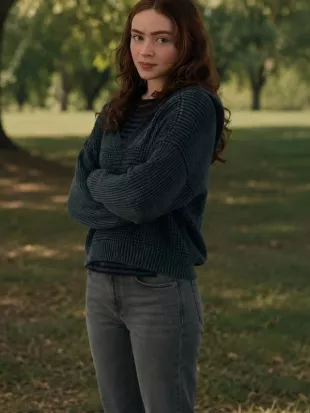 Spi­der-Man: Brand New Day Sadie Sink V-Neck Knit Cardigan