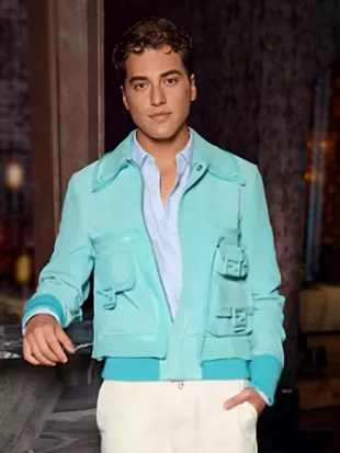 Brooks Marks Next Gen NYC S02 Blue Bomber Jacket