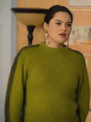 Anna Lambe North Of North S2 Green Crewneck Sweater