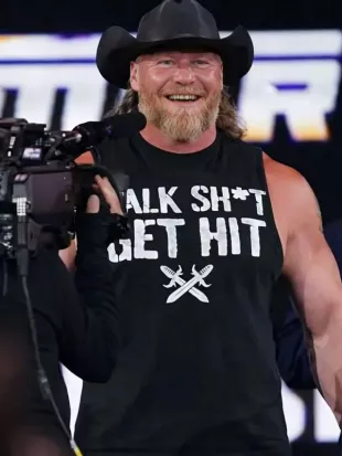 Brock Lesnar Talk Shit Get Hit Black Tank Top