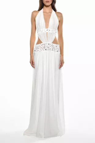 English Garden Halter Gown