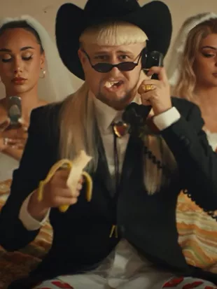 Oliver Tree Cowboy Tears Black Blazer