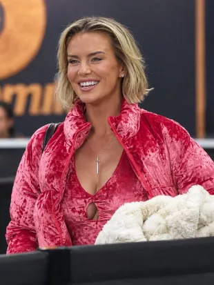 RH of Salt Lake City S07 Whitney Rose Strawberry Red Puffer Jacket