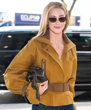 The Drew Barrymore Show Lili Reinhart Mustard Jacket