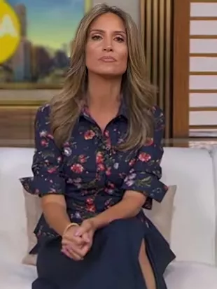 Rhiannon Ally Good Morning America 2026 Floral Shirt Dress