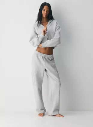 Cozy Sweatfleece Mega Cargo Pants