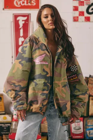 Camo Puffer Jacket