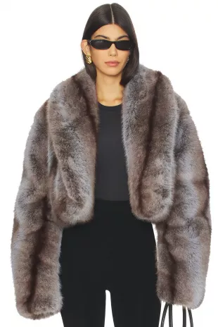 Stephanie Faux Fur Coat