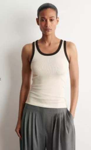 Ribbed Cotton Tank Top