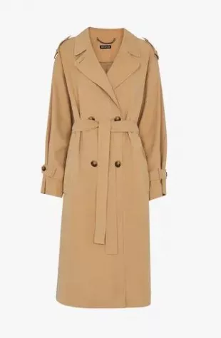 Petite Riley Double Breasted Trench Coat