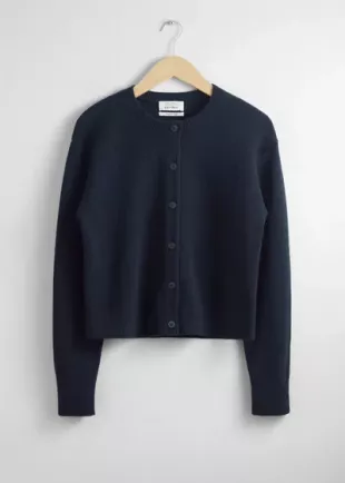 Boxy Merino Wool Cardigan